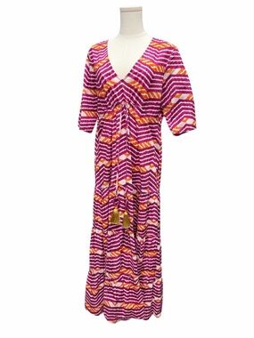 F-2 Figue Chevron Wave Dress